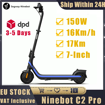 EU Stock Original Ninebot von Segway C2 Pro Elektro roller für Kinder 16 km/h Höchst geschwindigkeit 