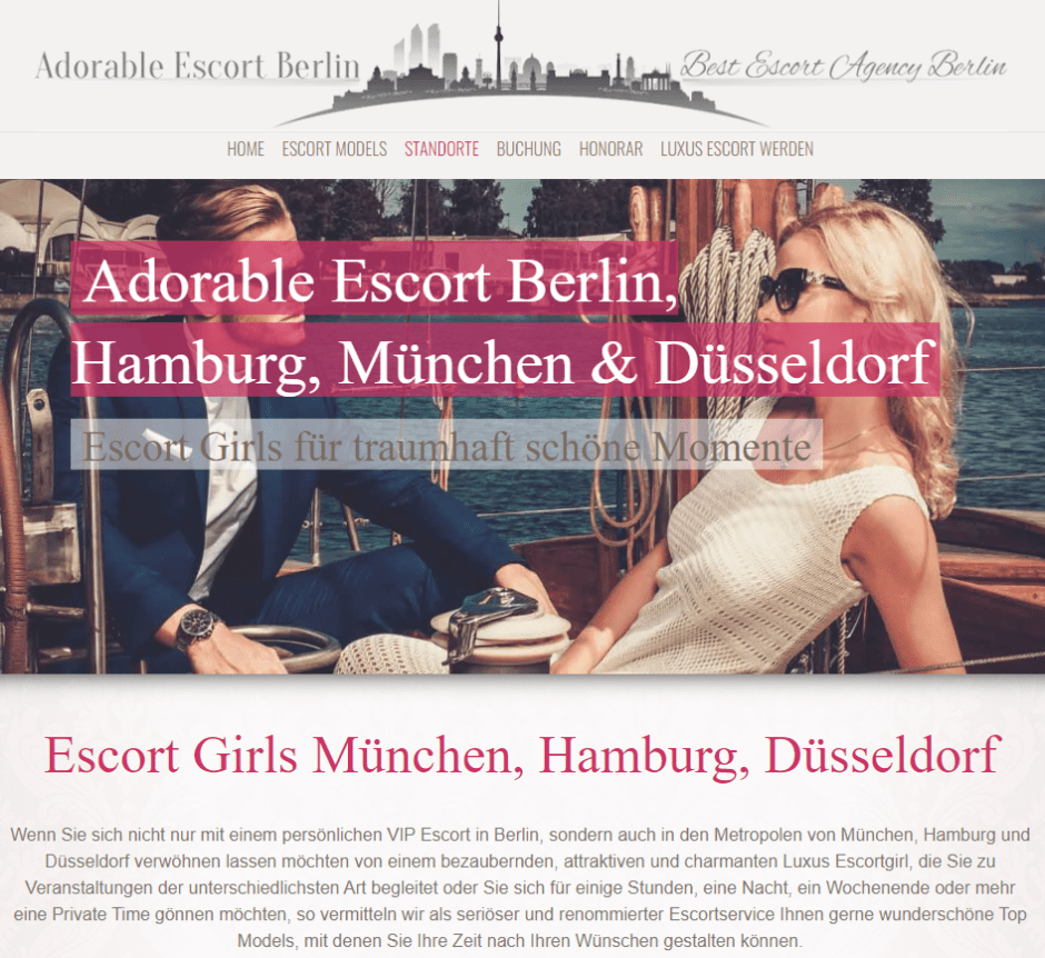 Escort Girls München, Hamburg, Düsseldorf