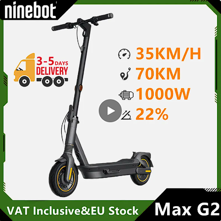 Eu stock ninebot von segway max g2 kicks cooter 1000w motor 35 km/h geschwindigkeit 70km reichweite entsperren sie ihre neue max g2 e-scooter